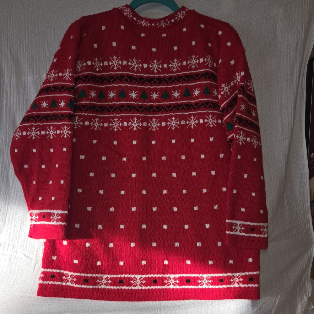 Festive Red‎ Penguin Knit Sweater - Picture 3 of 5